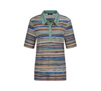 Print-Shirt GOLDNER "Kurzgröße Jerseyshirt mit Ethno-Design", Damen, Gr. 20, terrakotta, gemustert, Obermaterial: 95% Viskose CV. 5% Elasthan EL., gerade, Shirts, stretchbequemer Viskosejersey (792351