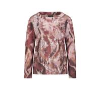 Print-Shirt GOLDNER "Kurzgröße Langarm Printshirt, U-Boot-Ausschnitt", Damen, Gr. 19, bunt (bunt, gemustert), Obermaterial: 60% Polyester PES. 35% Baumwolle CO. 5% Elasthan EL., U-Boot-Ausschnitt, Shi
