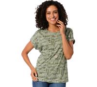 Print-Shirt khaki-ecru-bedruckt 44 Baumwolle