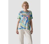 Print-Shirt LECOMTE "T-Shirt", Damen, Gr. 46, grün, 100%Baumwolle, gerade, Shirts (99505303-46) grün