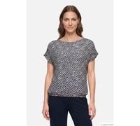 betty barclay - so cosy - - Printshirt dark blue/beige - Gr. - 48
