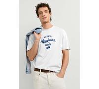 Print-Shirt PEPE JEANS "print t-shirt JIMMY TEE", Herren, Gr. L, weiß, 100% Baumwolle, Shirts (70578221-L) weiß