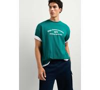Print-Shirt PEPE JEANS "print t-shirt PJL73 TEE GRAPH ACT", Herren, Gr. XL, grün (sherwood grün), 93% Baumwolle, 7% Elasthan, Shirts (31567367-XL) sherwood grün