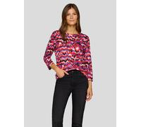 Print-Shirt RABE "T-Shirt", Damen, Gr. 36, rot, 50%Baumwolle, 50%Viskose, tailliert, Shirts (26255764-36) rot