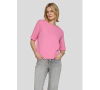Print-Shirt RABE "T-Shirt", Damen, Gr. 38, rosa, Obermaterial: 75% Polyester, 23% Viskose, 2% Elasthan, unifarben, gerade, Shirts (27545949-38) rosa