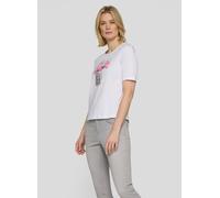 Print-Shirt RABE "T-Shirt", Damen, Gr. 40, weiß, 95%Baumwolle, 5%Elasthan, unifarben, gerade, Shirts (31539712-40) weiß
