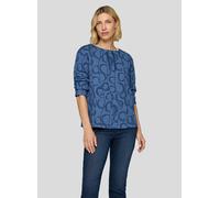Rabe T-Shirt Pazifik Damen Dunkelblau Gr. 42 3/4-Ärmel 70% Polyester 28% Viskose 2% Elastan