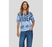 Print-Shirt RABE "T-Shirt", Damen, Gr. 42, hellblau, 100%Baumwolle, gerade, Shirts (71472219-42) hellblau