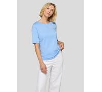 Print-Shirt RABE "T-Shirt", Damen, Gr. 42, hellblau, 100%Baumwolle, unifarben, tailliert, Shirts (38602354-42) hellblau