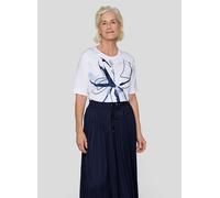 Print-Shirt RABE "T-Shirt", Damen, Gr. 42, weiß, 95%Baumwolle, 5%Elastan, gerade, Shirts (20638454-42) weiß