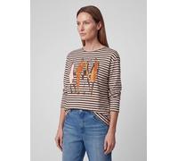 Print-Shirt RABE "T-Shirt", Damen, Gr. 44, braun, Obermaterial: 95% Baumwolle, 5% Elasthan, unifarben, gerade, Shirts (61390033-44) braun