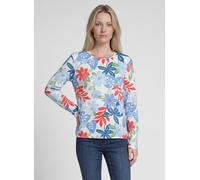 Print-Shirt RABE "T-Shirt", Damen, Gr. 44, bunt (hellblau), 50%Baumwolle, 50%Viskose, geblümt, gerade, Shirts (66541153-44) hellblau