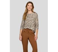 Print-Shirt RABE "T-Shirt", Damen, Gr. 44, grau, 92%Viskose, 8%Elastan, gerade, Shirts (49197223-44) grau