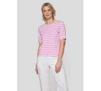 Print-Shirt RABE "T-Shirt", Damen, Gr. 44, rosa, 92%Baumwolle 8%Elasthan, gestreift, tailliert, Shirts (65960834-44) rosa