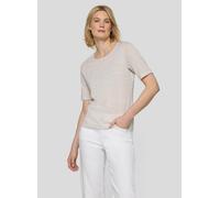Print-Shirt RABE "T-Shirt", Damen, Gr. 46, beige (rosa), Obermaterial: 54% Viskose, 46% Polyester, gestreift, tailliert, Shirts (27238503-46) rosa