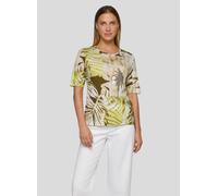 Print-Shirt RABE "T-Shirt", Damen, Gr. 46, grün, 50%Baumwolle, 50%Viskose, geblümt, tailliert, Shirts (35085722-46) grün