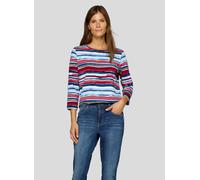 Print-Shirt RABE "T-Shirt", Damen, Gr. 46, hellblau, Obermaterial: 92% Baumwolle, 8% Elasthan, gemustert, tailliert, Shirts (94281958-46) hellblau