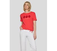 Print-Shirt RABE "T-Shirt", Damen, Gr. 46, koralle, 100%Baumwolle, unifarben, gerade, Shirts (63758111-46) koralle