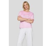 Print-Shirt RABE "T-Shirt", Damen, Gr. 46, rosa, Obermaterial: 100% Baumwolle, gemustert, gerade, Shirts (68303162-46) rosa