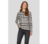 Print-Shirt RABE "T-Shirt", Damen, Gr. 46, schwarz, 76%Baumwolle, 16%Polyester, 8%Elastan, gerade, Shirts (27301857-46) schwarz