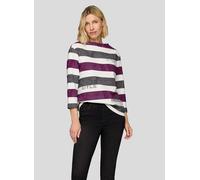 Print-Shirt RABE "T-Shirt", Damen, Gr. 46, violett, 76%Baumwolle 16%Polyester 8%Elastan, gerade, Shirts (78474213-46) violett