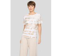Print-Shirt RABE "T-Shirt", Damen, Gr. 48, beige, 95%Baumwolle, 5%Elasthan, unifarben, gerade, Shirts (40953246-48) beige