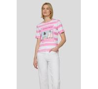 Print-Shirt RABE "T-Shirt", Damen, Gr. 48, pink (rosa), Obermaterial: 100% Baumwolle, gemustert, tailliert, Shirts (95200666-48) rosa