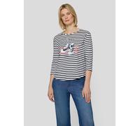 Print-Shirt RABE "T-Shirt", Damen, Gr. 50, dunkelblau, 100%Baumwolle, gerade, Shirts (94791325-50) dunkelblau