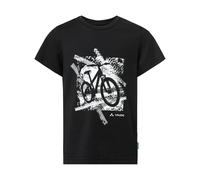 Print-Shirt VAUDE "Kids Lezza T-Shirt", Mädchen, Gr. 158/164, schwarz-weiß (schwarz, weiß), Obermaterial: 100% Baumwolle, Shirts, für Kinder und Jugendliche, sportlicher Stil, Kurzarm-Design (71186806