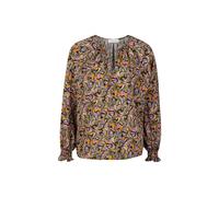 printed blouse with V-neck ecovero Grün 38