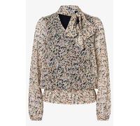 MORE & MORE - Chiffonbluse mit Schluppe weiß - Gr. - 44