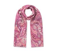 Schal aus recyelter Polyesterware mit gedrucktem Paisleymuster pink - Gr. - one size