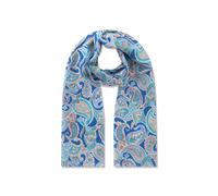 Codello Seidenschal mit Allover-Paisley-Print Modell 'PONGÉ' in Blau, Größe 1