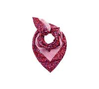 Dreieckstuch aus recyceltem Polyester mit Leoparden-Muster rot - Gr. - ONE SIZE