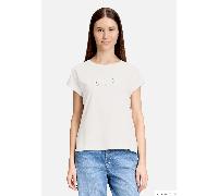 Printshirt mit Ärmelaufschlag Patch Cream/Pink 38