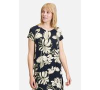 Betty Barclay Printshirt mit Gummizug, Rundhals Dunkelblau/Grün Größe 38
