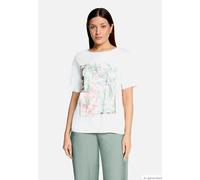 Betty Barclay Damen Printshirt mit Rippbündchen 46, Patch Cream/Green