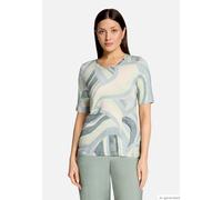 Betty Barclay Damen Printshirt mit Rundhalsausschnitt 44, Mint/Green