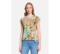 Printshirt mit Tunnelzug Beige/Yellow 42