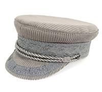 Prinz-Heinrich Mütze in Cord, das Original - Made in Germany (Grau, 61)