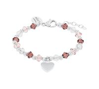 Prinzessin Lillifee Armband Edelstahl Herz mit Glasstein Rosa One Size Damen