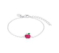 Prinzessin Lillifee Armband mit Anhänger für Mädchen, Silber 925, 12+3 cm, silber, Apfel-Anhänger, Geschenkidee, kommt in Schmuck Geschenk Box, 2040635