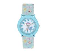Prinzessin Lillifee Quarzuhr Mädchen 2037732, Türkis, Textilband 13,5–18 cm, Kristall synth.