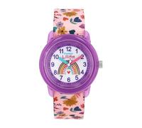 Prinzessin Lillifee Armbanduhr Mädchen Kinder Quarzuhr Analog, mit Textil Armband, Rosa, 3 bar Wasserdicht, Kommt in Uhren Geschenk Box, 21003746