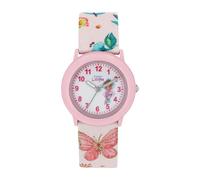 Prinzessin Lillifee Mädchen Armbanduhr 2037727 Textilband Blumen Schmetterling rosa