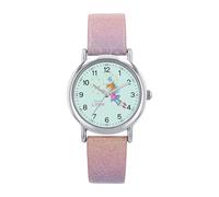 Prinzessin Lillifee Armbanduhr mit Kunstlederband für Mädchen, grün, wasserdichte 3 bar, Lillifee, Geschenkidee, kommt in Uhren Geschenkbox, 2040171