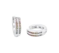 Lillifee Mädchen Creolen 2024374 Zirkonia bunt Silber 925