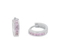 Prinzessin Lillifee Creolen 925 Sterling Silber Mädchen Kinder Ohrschmuck, mit Zirkonia synth., 1,2 cm, Silber, Kommt in Schmuck Geschenk Box, 2016524