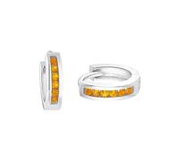 Prinzessin Lillifee Creolen 925 Sterling Silber mit Zirkonia synth. 1,2 cm Orange Damen