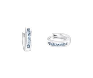 Prinzessin Lillifee Creolen 925 Sterling Silber Mädchen Kinder Ohrschmuck, mit Zirkonia synth., 1,2 cm, Silber, Kommt in Schmuck Geschenk Box, 2036438